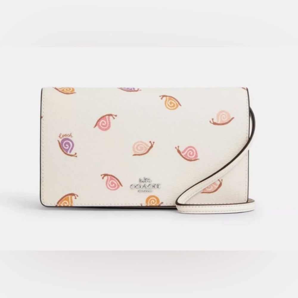 ⭐️Host Pick⭐️ Coach Anna Foldover Snail Print NWT